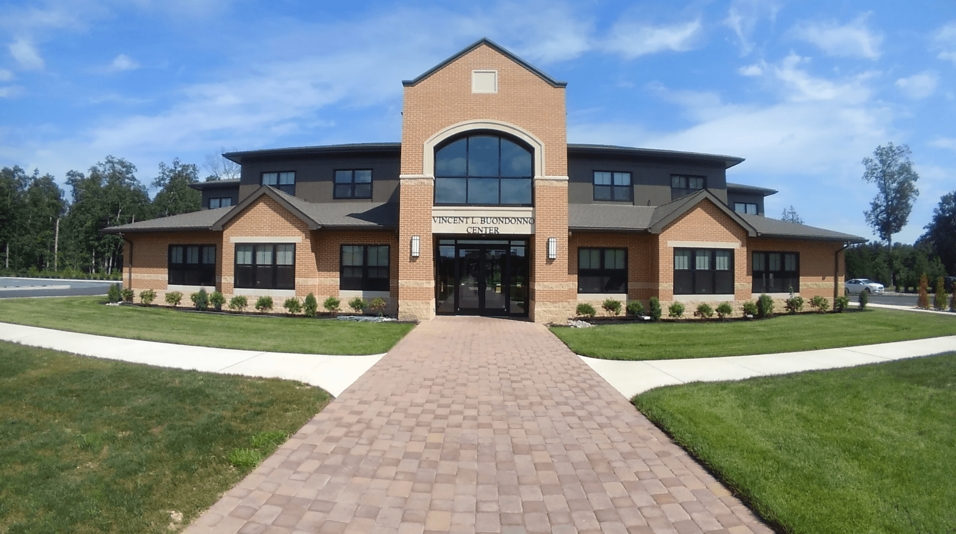 Hardened security glazing installed at a government facility entrance