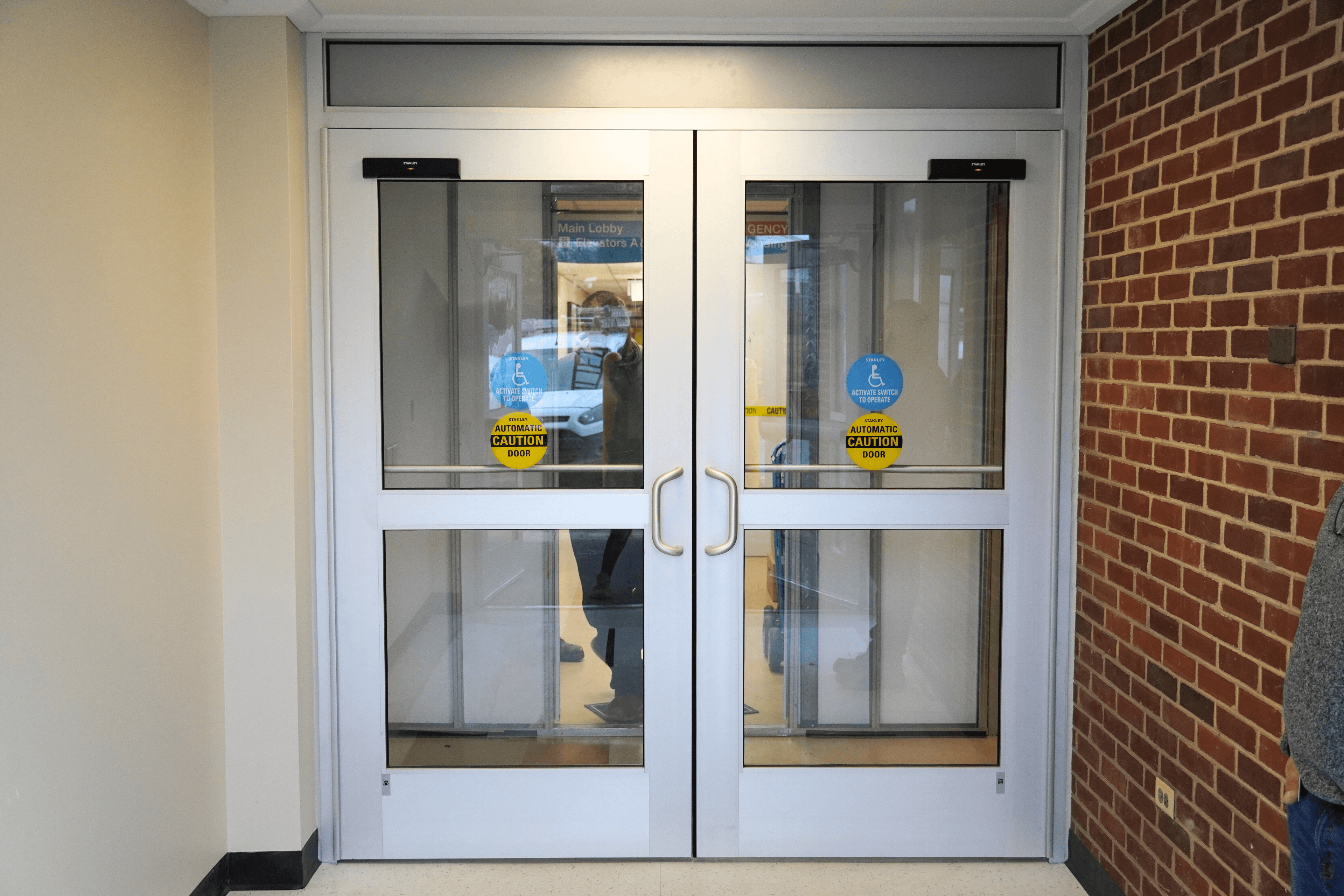 Medical office lobby glass storefront installation in South Jersey