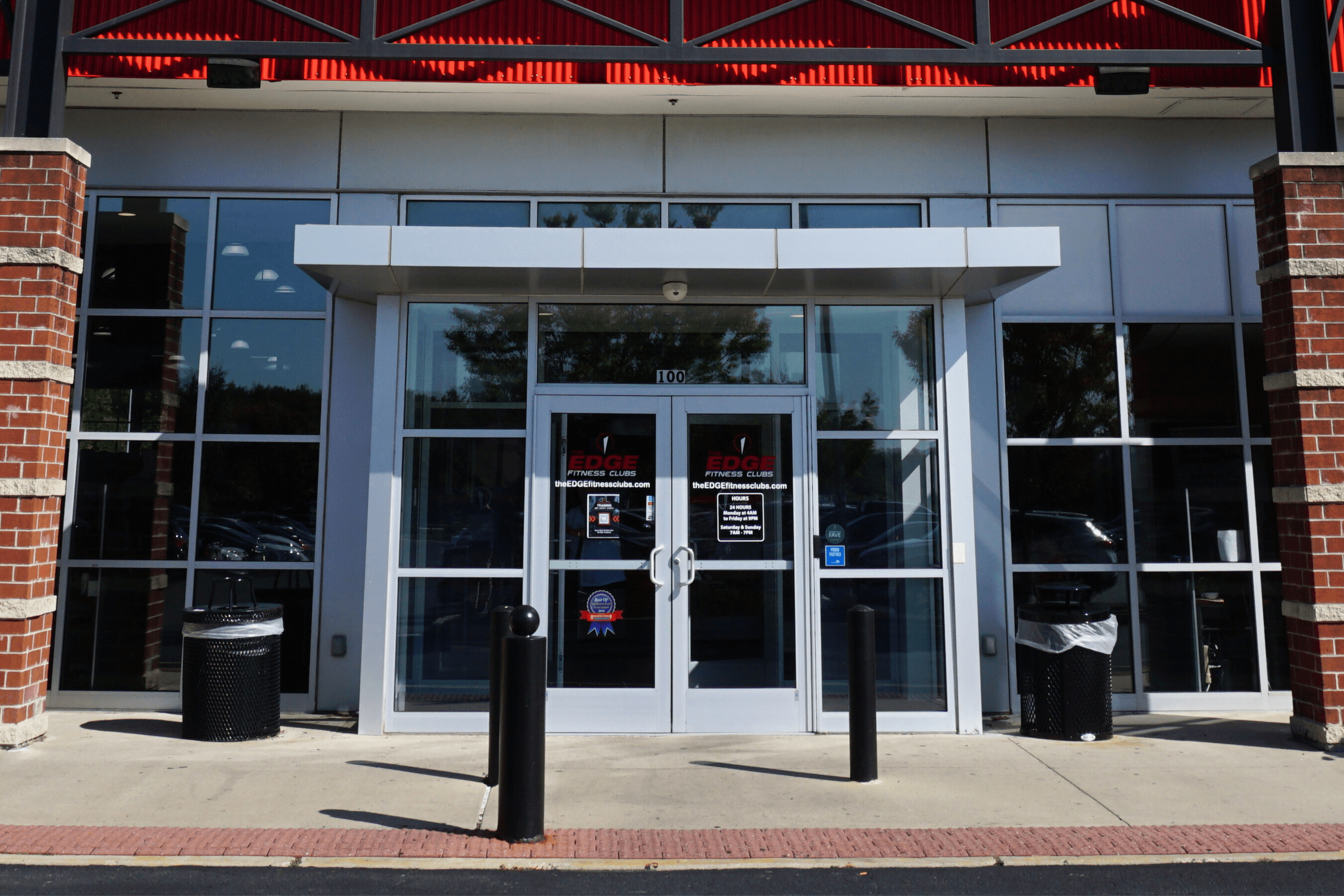 Storefront entrances and windows